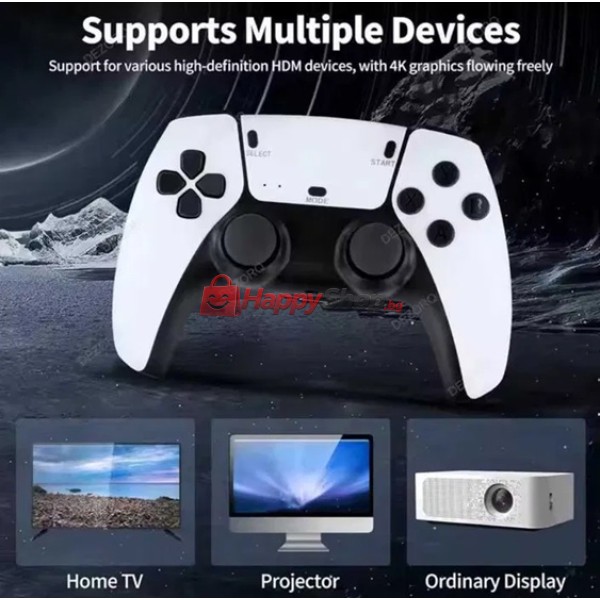 Безжична ретро конзола Game Stick PRO 30 000 видео игри, 64 GB, 2x безжичен контролер 4K Ultra Game